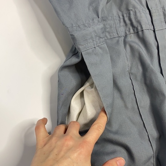 Vintage Walls Master Made Grey Short Sleeve Coveralls Waist 38 Length 60" - Picture 9 of 12